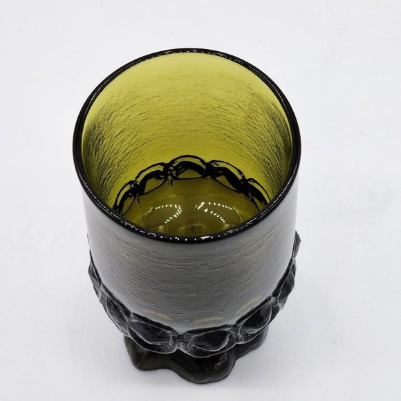 Vintage Franciscan Madeira Olive Green Juice/Wine Glass - Picture 2 of 3